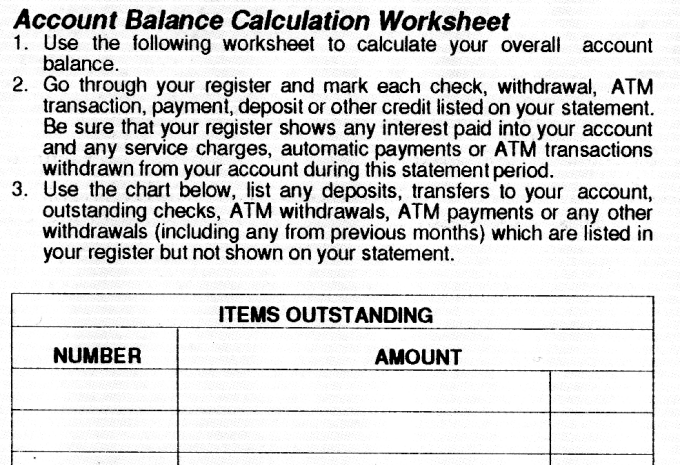 Balance Reconciliation Worksheet top (click for the bottom part) 